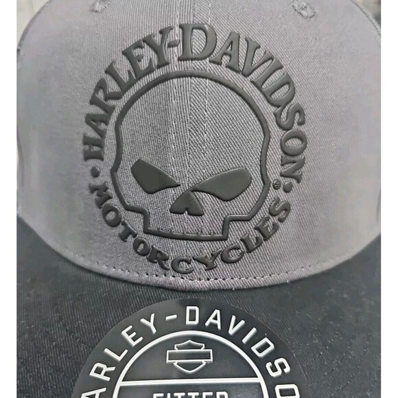 HARLEY DAVIDSON Willie G Skull Fitted Hat 99406-22VM/222L Size 7¾ / 3X-Large New - Picture 3 of 11